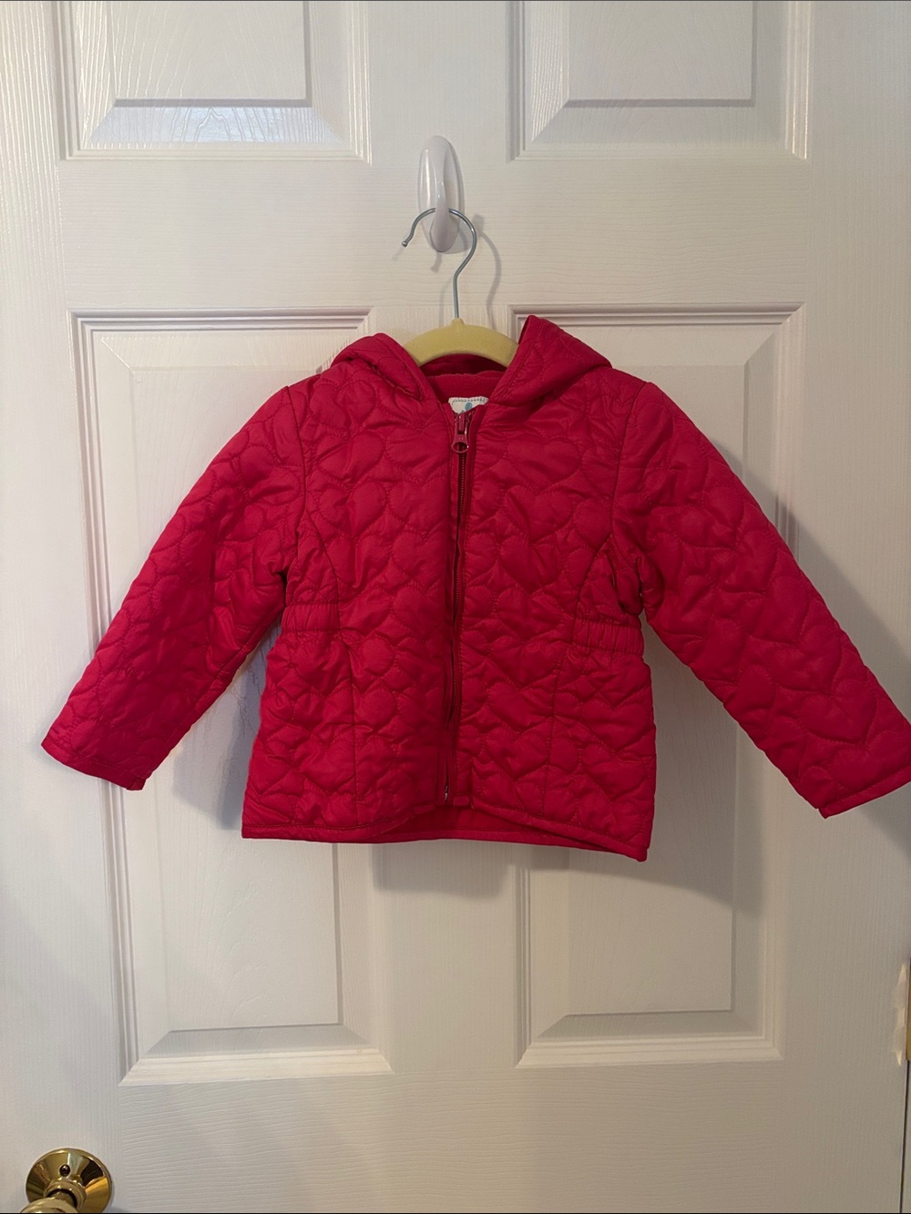 Old Navy Toddler girl Quilted Hooded Puffer Jacket - Bright Pink